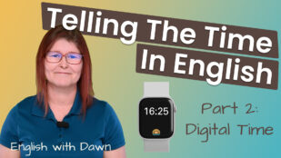 Telling The Time In English (Digital Clock)